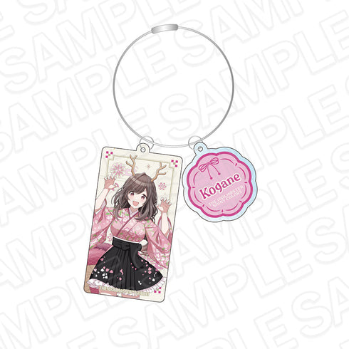 『アイドルマスター シャイニーカラーズ』ワイヤーキーホルダー 月岡恋鐘 百鬼夜行 ver.