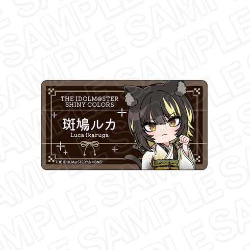 『アイドルマスター シャイニーカラーズ』アクリルネームバッジ 斑鳩ルカ 百鬼夜行ミニキャラ ver.