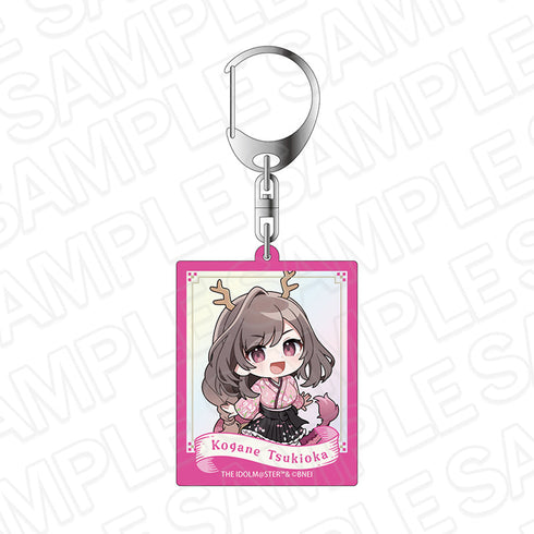 『アイドルマスター シャイニーカラーズ』オーロラアクリルキーホルダー 月岡恋鐘 百鬼夜行ミニキャラ ver.