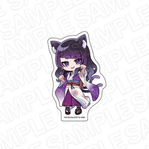 『アイドルマスター シャイニーカラーズ』和紙ダイカットステッカー 田中摩美々 百鬼夜行ミニキャラ ver.