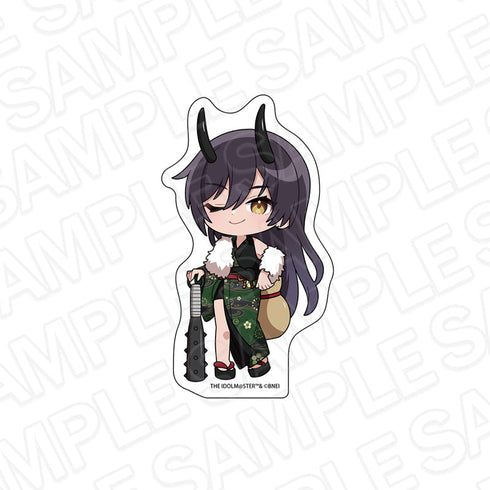 『アイドルマスター シャイニーカラーズ』和紙ダイカットステッカー 白瀬咲耶 百鬼夜行ミニキャラ ver.