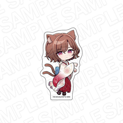 『アイドルマスター シャイニーカラーズ』和紙ダイカットステッカー 樋口円香 百鬼夜行ミニキャラ ver.