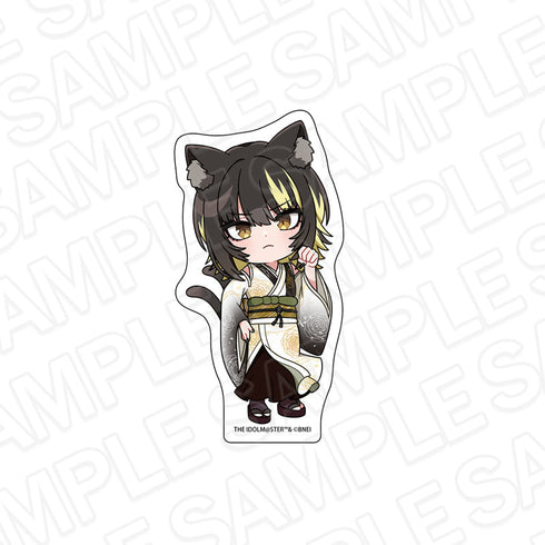 『アイドルマスター シャイニーカラーズ』和紙ダイカットステッカー 斑鳩ルカ 百鬼夜行ミニキャラ ver.