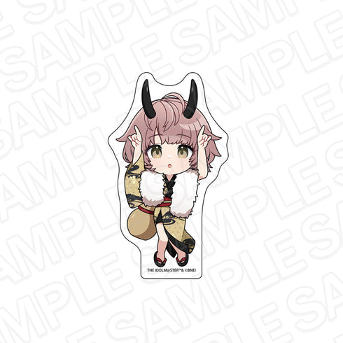 『アイドルマスター シャイニーカラーズ』和紙ダイカットステッカー 郁田はるき 百鬼夜行ミニキャラ ver.