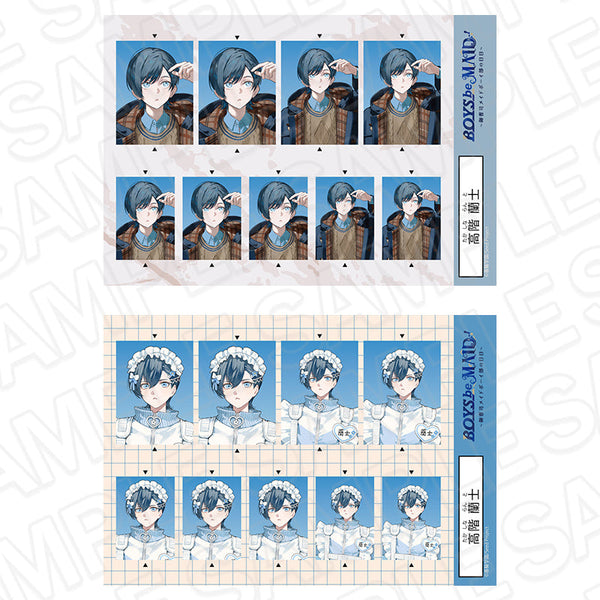 『BOYS be MAID!~御曹司メイドボーイ部の日日~』証明写真風ステッカーセット 高階 蘭士 Everyday Clothes AW ver.
