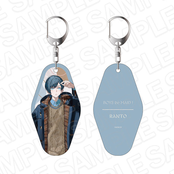 『BOYS be MAID!~御曹司メイドボーイ部の日日~』両面キーホルダー 高階 蘭士 Everyday Clothes AW ver.