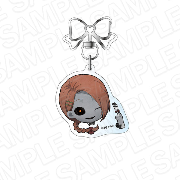 『文字化化』アクリルキーホルダー 生首 ウェイター デフォルメ ver.