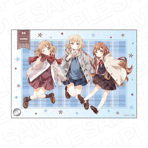 『大室家』ミニアクリルアート 撫子&櫻子&花子 マフラー ver.