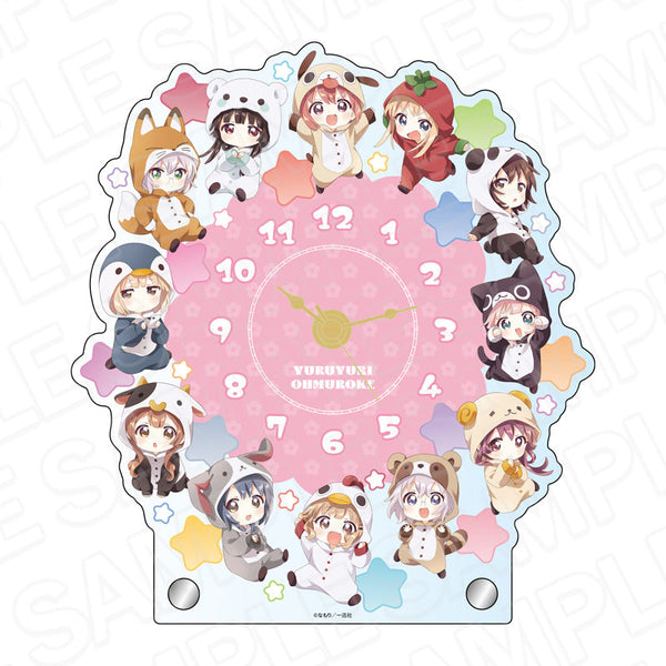 『ゆるゆり×大室家』アクリルクロック 着ぐるみパジャマ デフォルメ ver.