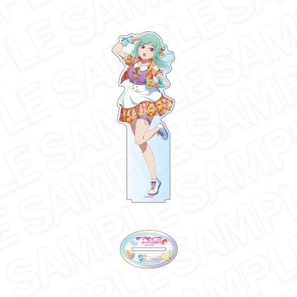 Love Live!Superstar!Deca Acrylic Stand: Onizuka Fuyumari Cafe party ver.