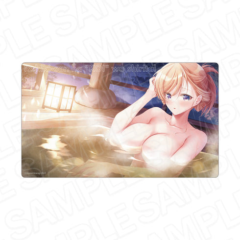 『一式さんは恋を知りたい。』ラバーデスクマット 一式リンナミルフォード 温泉 ver.