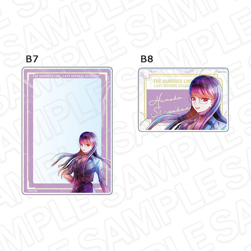 『HUNDRED LINE -最終防衛学園-』硬質カードケースセット PALE TONE series 雫原比留子