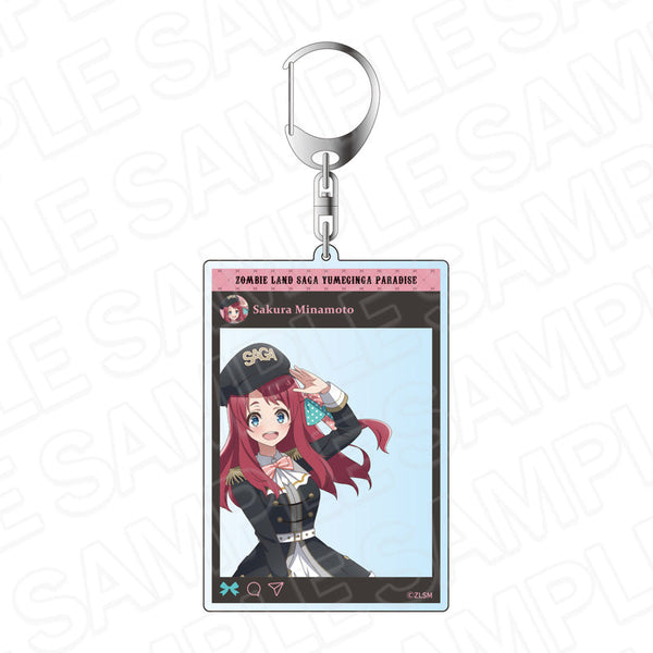 『ゾンビランドサガ ゆめぎんがパラダイス』SNS風アクリルキーホルダー 源 さくら ミリタリーロリータ ver.