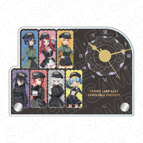 『ゾンビランドサガ ゆめぎんがパラダイス』ミニアクリルクロック ミリタリーロリータ ver.