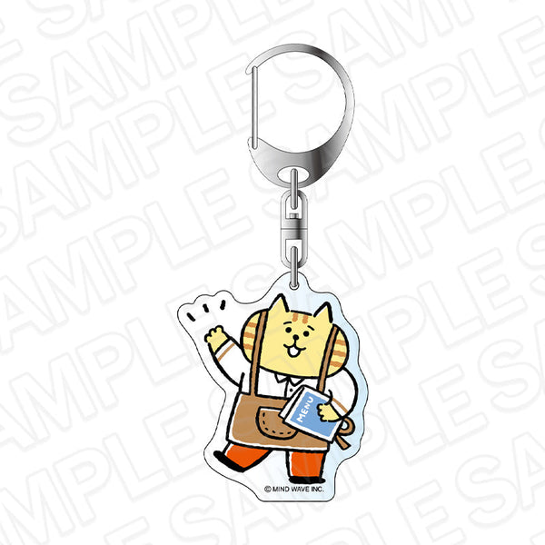 『MIND WAVE キャラクター』アクリルキーホルダー ごろごろにゃんすけ CAFE STAND ver.