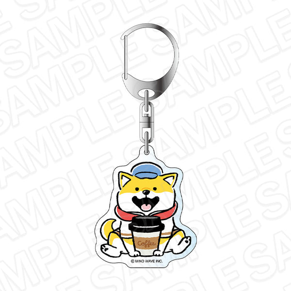 『MIND WAVE キャラクター』アクリルキーホルダー しばんばん CAFE STAND ver.