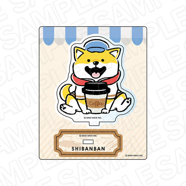 『MIND WAVE キャラクター』アクリルスタンド しばんばん CAFE STAND ver.