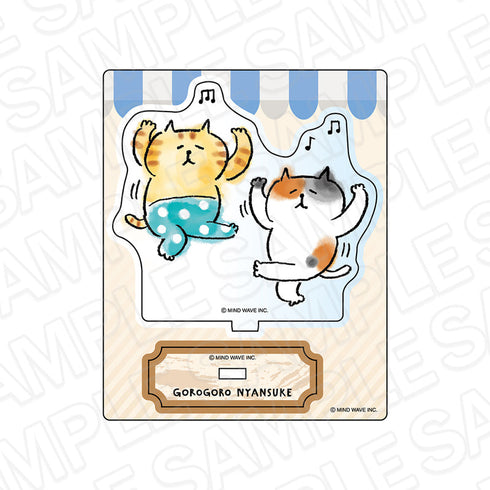 『MIND WAVE キャラクター』アクリルスタンド ごろごろにゃんすけ