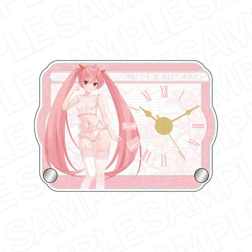 『緋弾のアリア』ミニアクリルクロック 神崎・H・アリア ボンテージランジェリー ver.