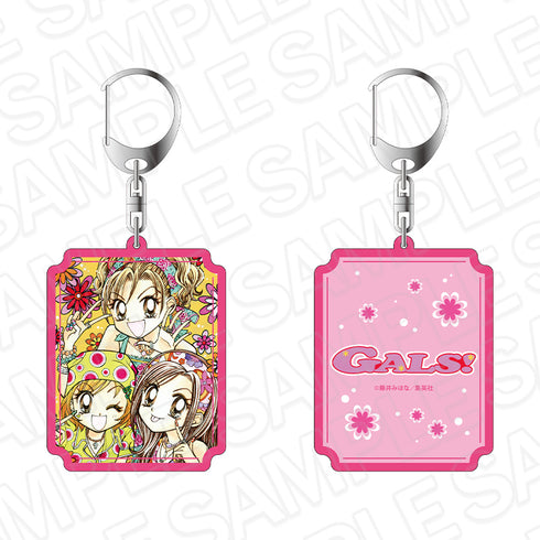 "GALS!" Double-Sided Keychain: Ribon 70th Anniversary CAFE