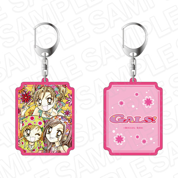 "GALS!" Double-Sided Keychain: Ribon 70th Anniversary CAFE