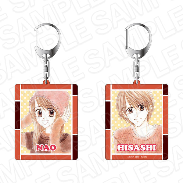 "Good Morning Call" Double-Sided Keychain: Ribbon 70th Anniversary CAFE