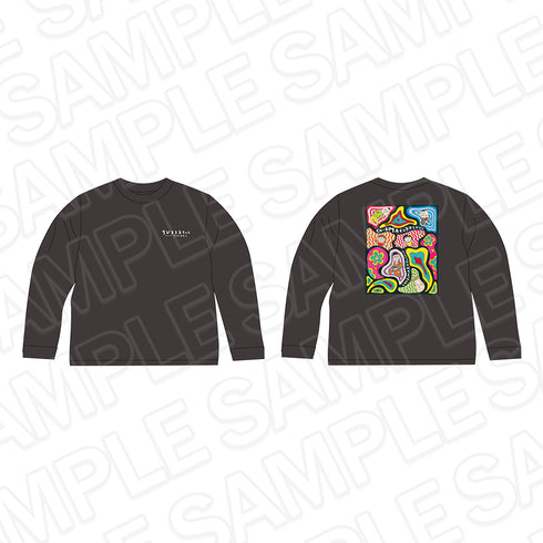 "Chibi Maruko-chan" Long-Sleeve T-Shirt: Ribon 70th Anniversary Cafe