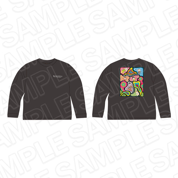 "Chibi Maruko-chan" Long-Sleeve T-Shirt: Ribon 70th Anniversary Cafe