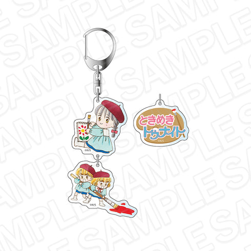 "Tokimeki Tonight" Swaying Keychain: Ribbon 70th Anniversary Cafe