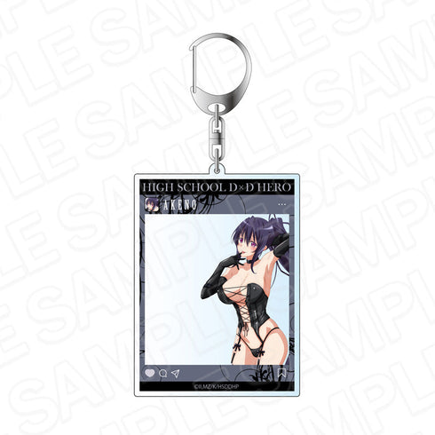 High School DxD HERO SNS 型亚克力钥匙扣:Akino Himejima 捆绑版本。
