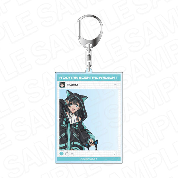 Toaru Kagaku no Railgun T SNS 型亚克力钥匙扣 Saten Ruiko Gaming ver.
