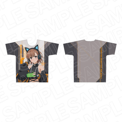 "A Certain Scientific Railgun T" Full-Print T-Shirt: Mikoto Misaka (Gaming Ver.)