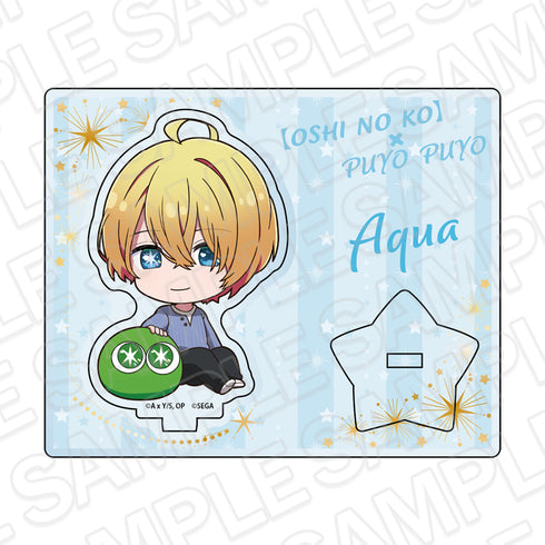 《【推子】×《噗哟噗哟》》壓克力立牌 Aqua Q版版