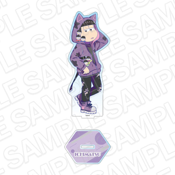 『おそ松さん』デカアクリルスタンド 一松 ぬいと一緒 ver.