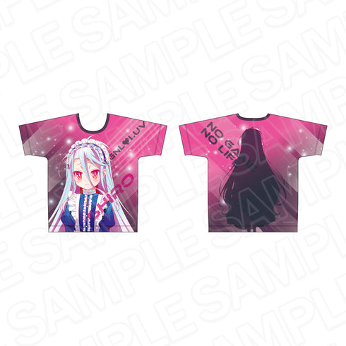 《No Game No Life》全彩印花T恤 白色 赛博女仆版