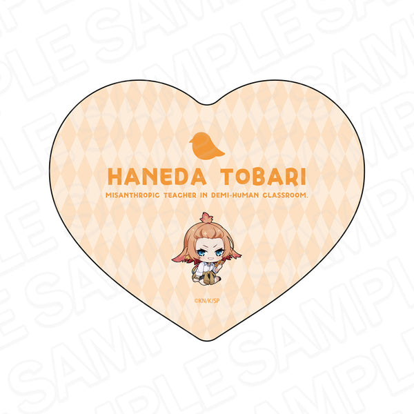 "The Misanthropic Teacher of the Non-Human Class" Die-Cut Microfiber Figure: Tobari Haneda Valentine's Day Chibi Ver.