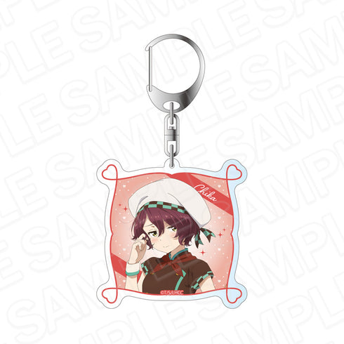 "There Are Too Many Losing Heroines!" Hologram Acrylic Keychain: Chika Komari Valentine's Day Ver.
