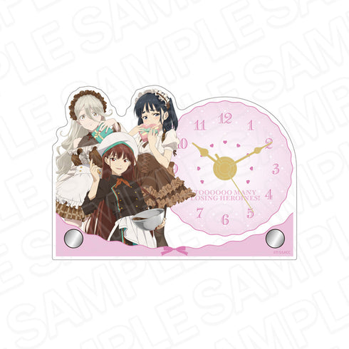 "There Are Too Many Losing Heroines!" Mini Acrylic Clock: Student Council Valentine's Day Ver.