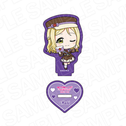 『ラブライブ!サンシャイン!!』ラメミニアクリルフィギュア 小原鞠莉 メッセンジャー デフォルメ ver.