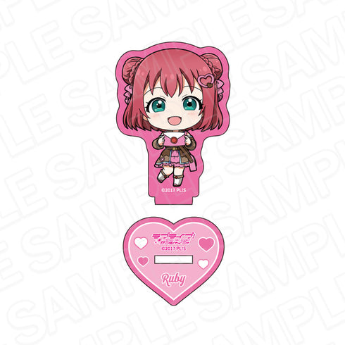 『ラブライブ!サンシャイン!!』ラメミニアクリルフィギュア 黒澤ルビィ メッセンジャー デフォルメ ver.