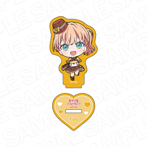 "Love Live! Hasuno Sora Girls' Academy School Idol Club" Glitter Mini Acrylic Figure: Hino Shita Kaho Messenger Deformed Ver.