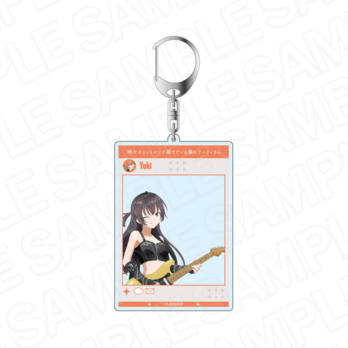 "Alya-san Next Door, Who Sometimes Murmurs Sweetly in Russian" Social Media-Style Acrylic Keychain: Yuki Suou (Rock Band Ver.)