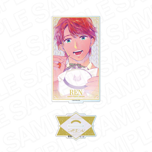 "Knitter's High!" Large Acrylic Stand: Ren Oribe
