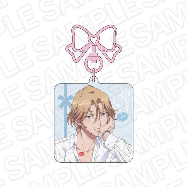 "Handsome High School Earth Defense Club: ETERNAL LOVE!" Hologram Keychain: Yufuin Kiri (White Day Ver.)