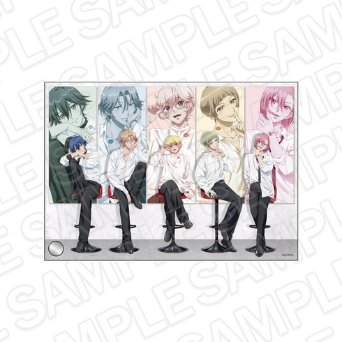 "Handsome High School Earth Defense Club: ETERNAL LOVE!" Mini Acrylic Art B: White Day Ver.