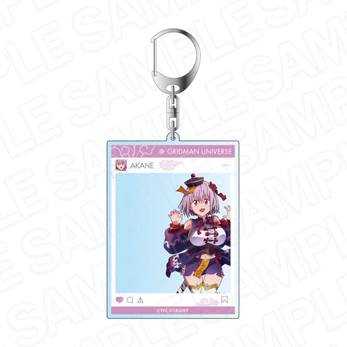 "Gridman Universe" Social Media-Style Acrylic Keychain: Akane Shinjo - Jiangshi Ver.