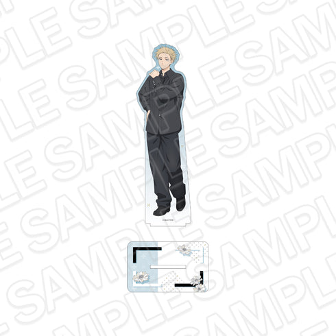 "Fragrant Flowers Bloom with Dignity" Large Acrylic Stand: Tsumugi Rintaro (Black Styling Ver.)