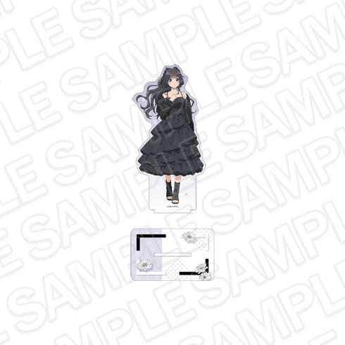 "Fragrant Flowers Bloom with Dignity" Large Acrylic Stand: Kaoruko Waguri (Black Styling Ver.)
