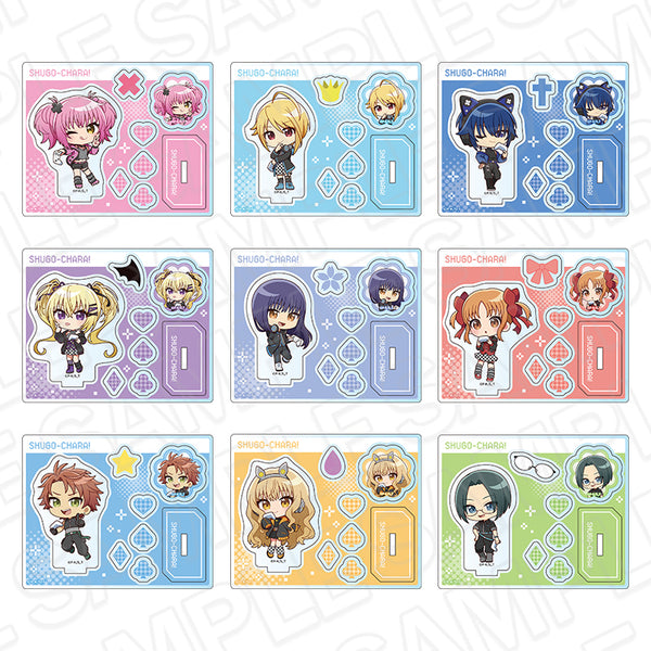 『しゅごキャラ!』パーツ付きアクリルスタンド(ランダム) ゲーミング デフォルメ ver. セット