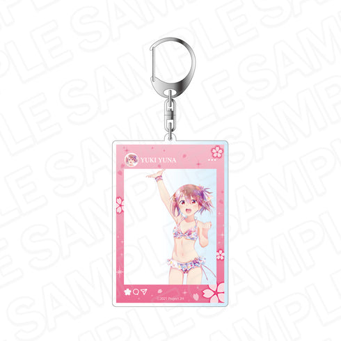 『結城友奈は勇者である 大満開の章』SNS風アクリルキーホルダー PALE TONE series 結城友奈 桜水着 ver.